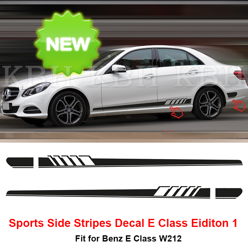 NEW Edition 1 Style Side Stripe Sticker for Mercedes Benz W212 E Class ...
