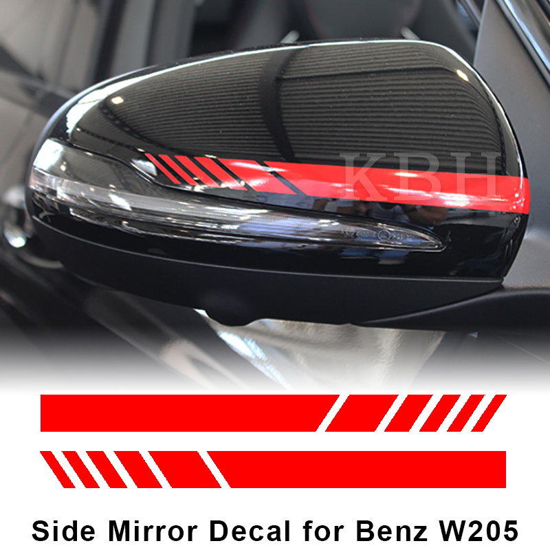 Edition 1 Style Side Mirror Stripes Decals Sticker for Benz W205 C ...